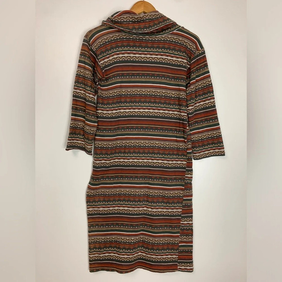 VTG Western Tunic Cowl Neck Dress Size 7 100% Cotton Canada Fall Layering READ - Picture 3 of 11